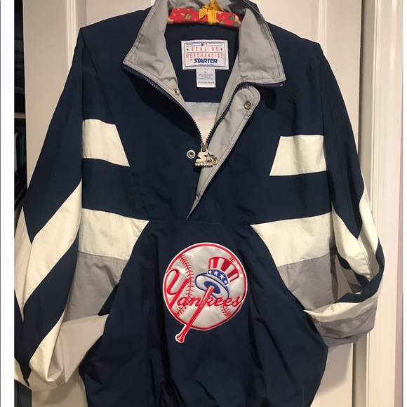 STARTER Jackets & Blazers - Yankees Vintage 90s Pullover Starter Jacket